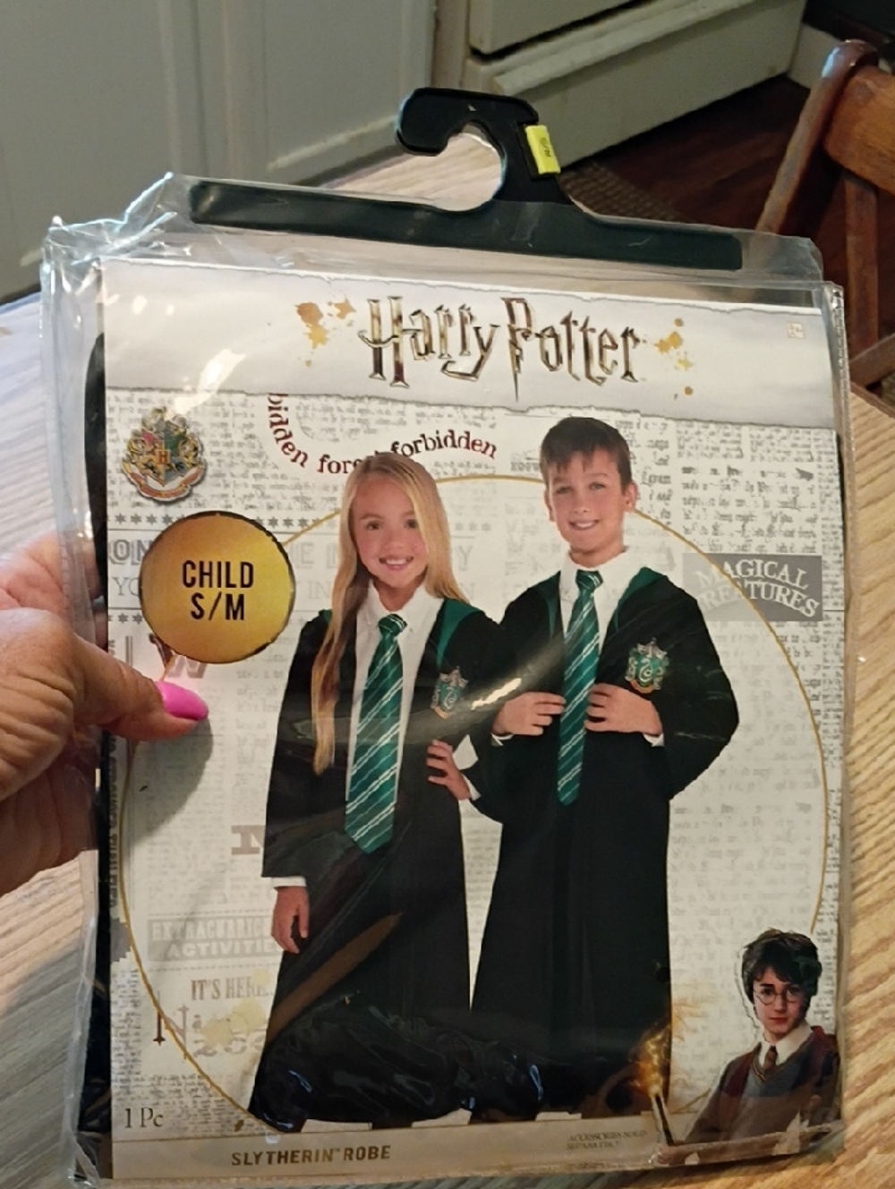 Warner Bros. Harry Potter Slytherin Robe - Black & Teal